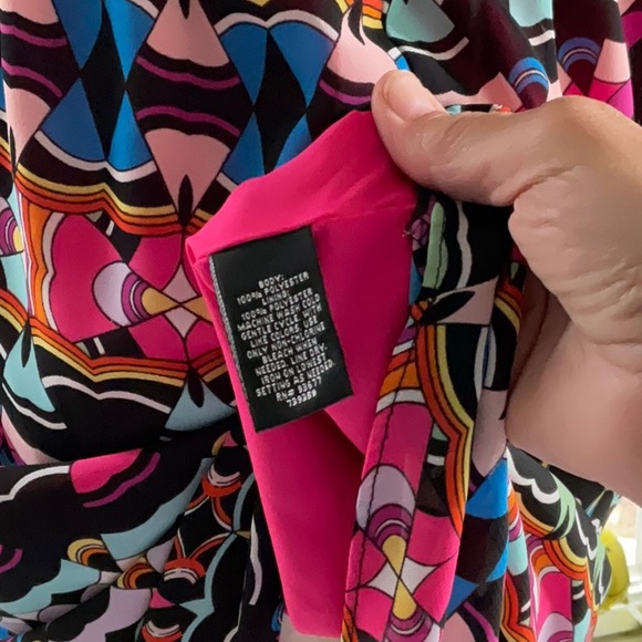 Nicole Miller 12 Geometric print black sundress NWT - Picture 8 of 8